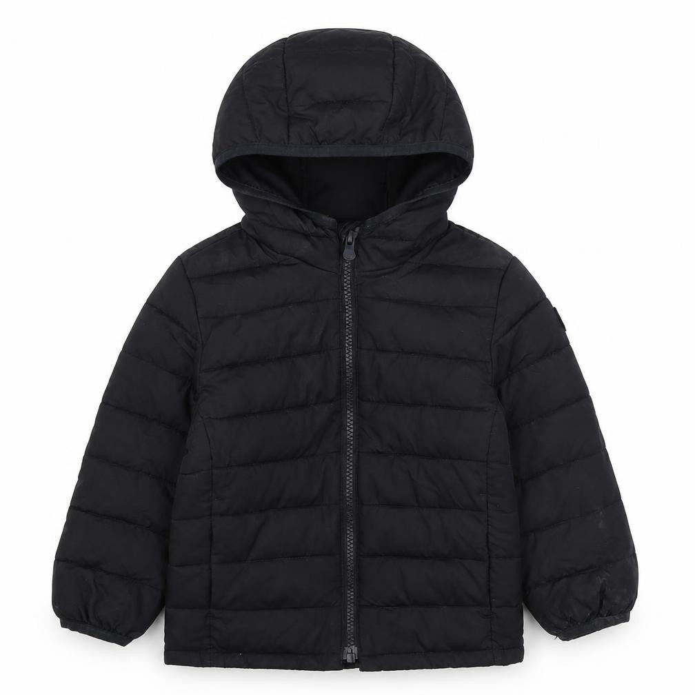 Front view of Gap boys’ black jacket, size 2, years zip