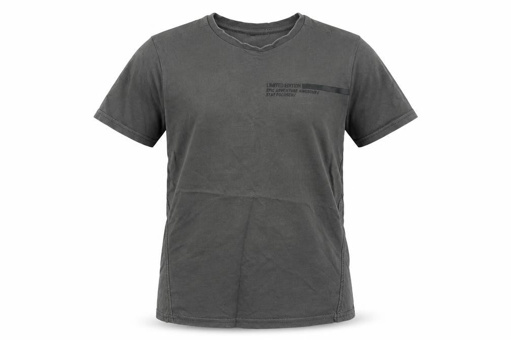 George Boys Grey Cotton Basic T-Shirt Size 5-6 Years Round Neck - Limited Edition