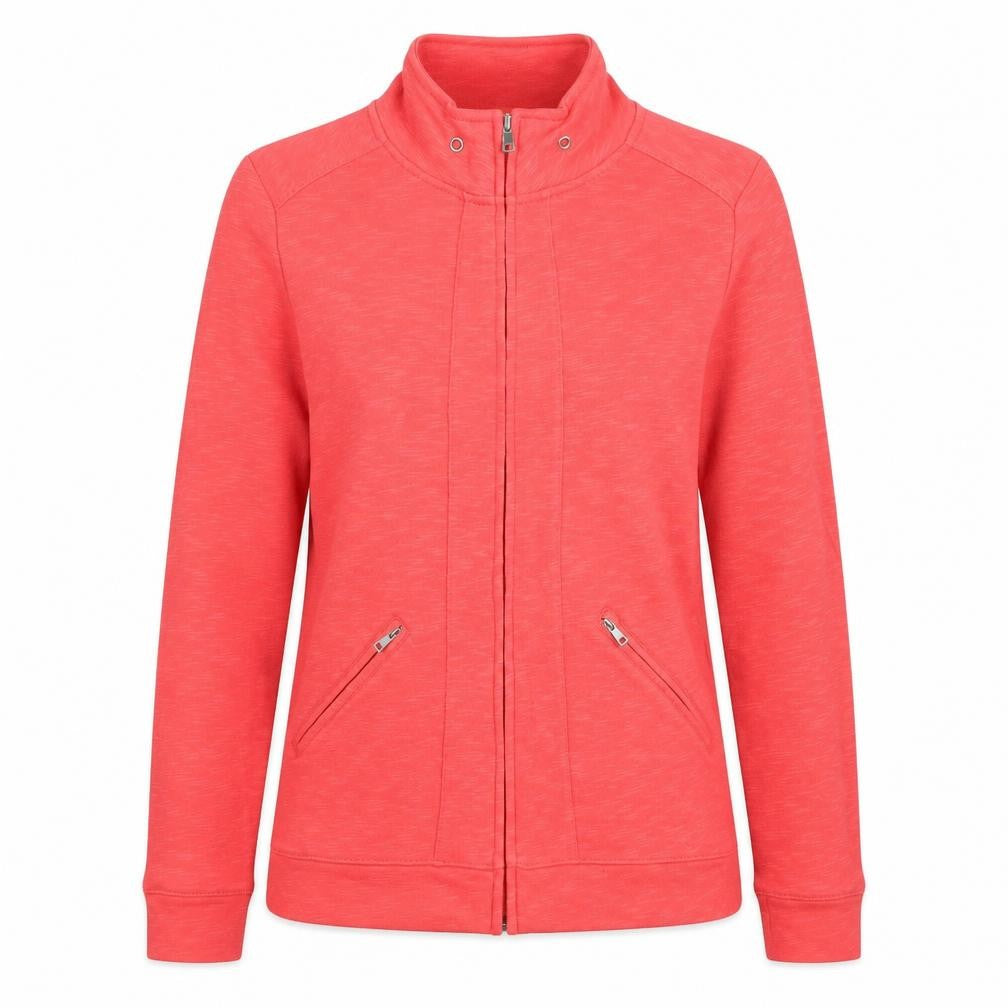 Croft & Barrow Womens Pink Cotton Full Zip Hoodie Size S Zip