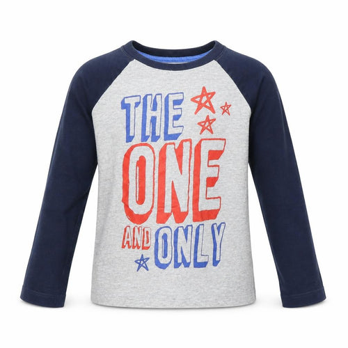 Dunnes Stores Boys Grey Cotton Basic T-Shirt Size 7 Years Round Neck - The One and Only
