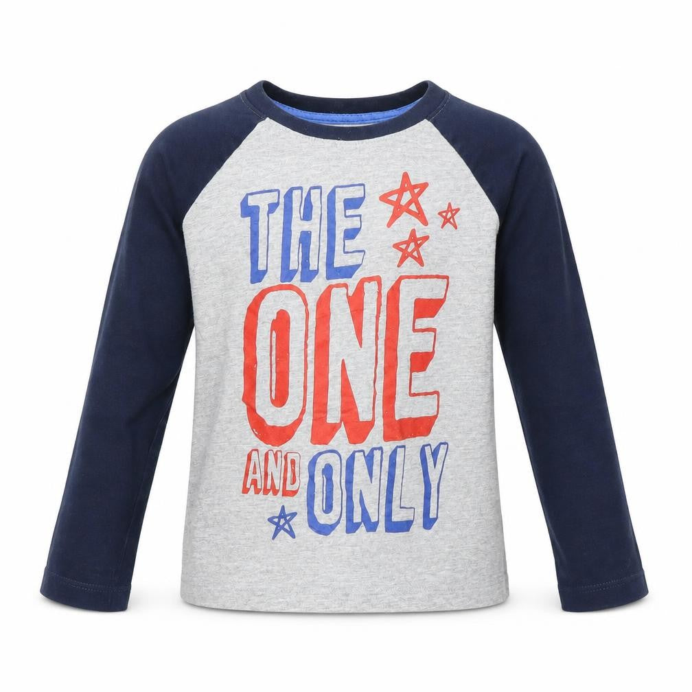 Dunnes Stores Boys Grey Cotton Basic T-Shirt Size 7 Years Round Neck - The One and Only