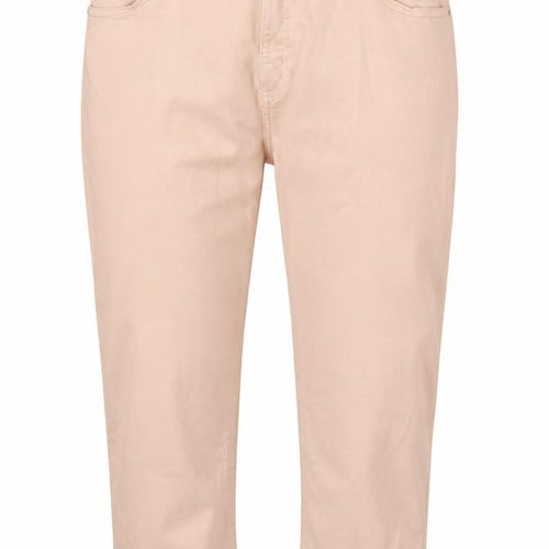 Preworn Womens Pink Cropped Jeans Size 34 in L22 in Regular Button