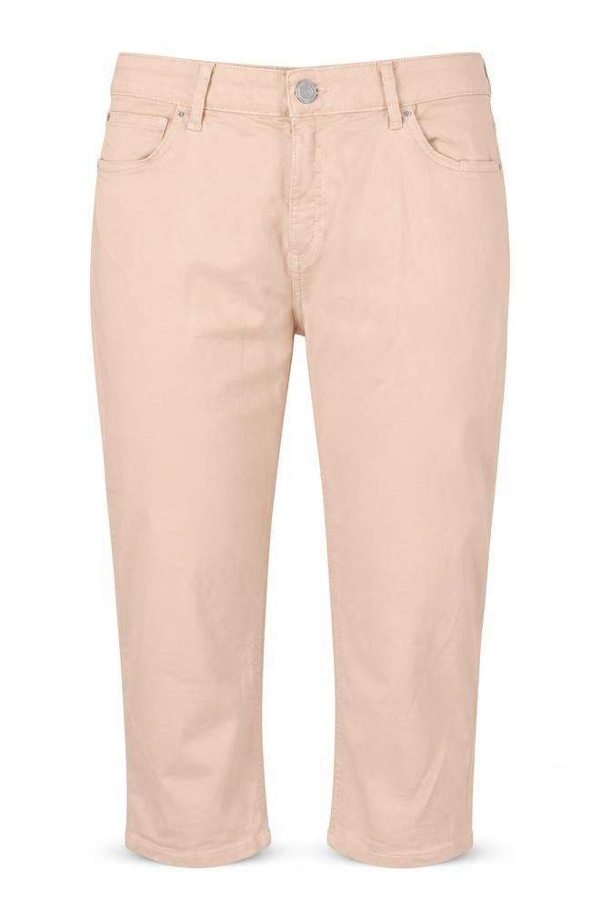 Preworn Womens Pink Cropped Jeans Size 34 in L22 in Regular Button