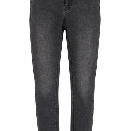 Denim & Co. Womens Grey Cotton Skinny Jeans Size 8 L28 in Regular Button