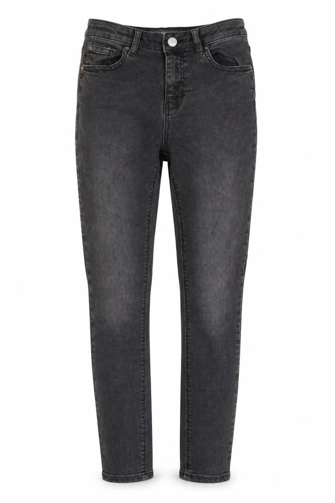 Denim & Co. Womens Grey Cotton Skinny Jeans Size 8 L28 in Regular Button