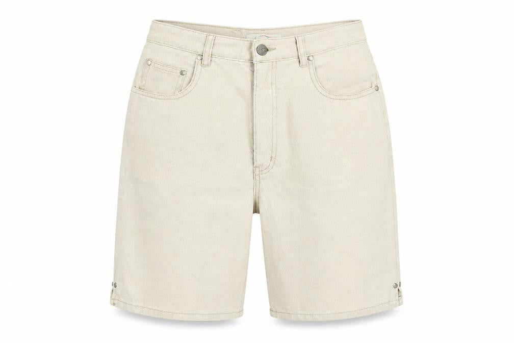 Classique Womens Beige Cotton Cropped Jeans Size 28 in L20 in Regular Zip