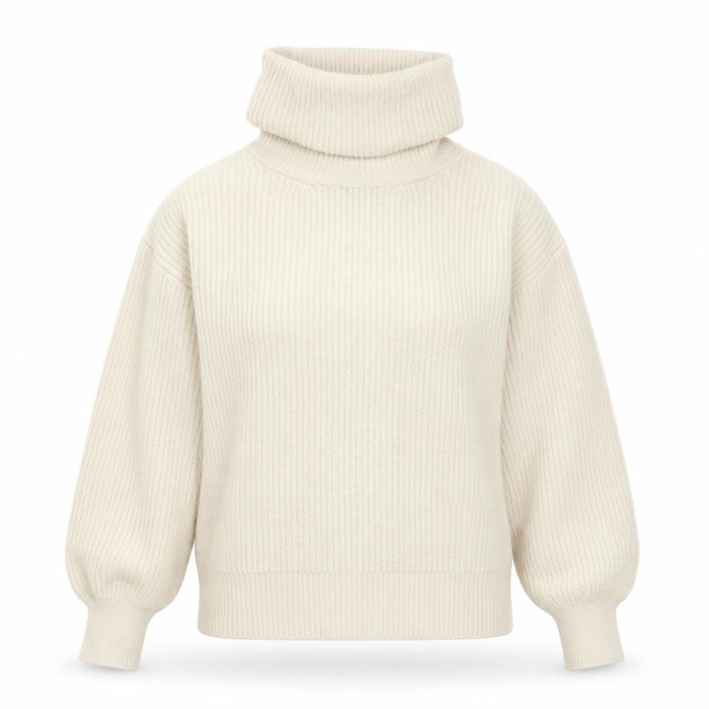 Gallery Womens Beige Roll Neck Acrylic Shrug Jumper Size S