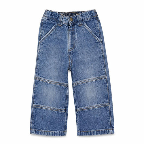 Adams Baby Blue Cotton Jogger Jeans Size 18-24 Months Snap