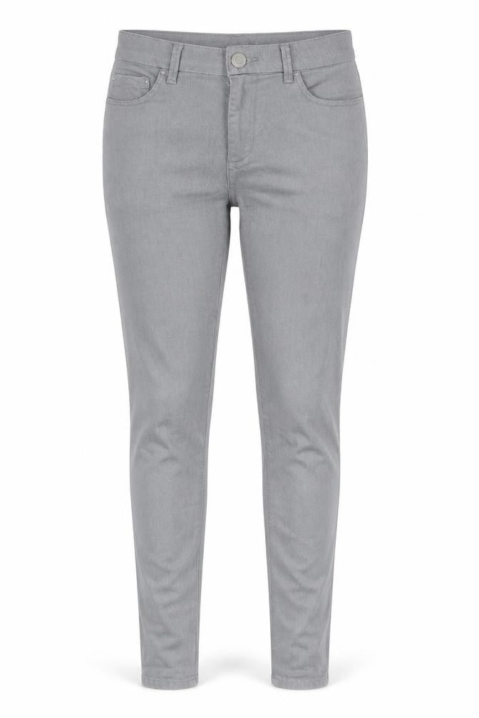 Marks and Spencer Womens Grey Cotton Skinny Jeans Size 10 L28 in Regular Button