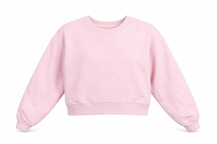 Pull&Bear Womens Pink Cotton Pullover Sweatshirt Size S Pullover