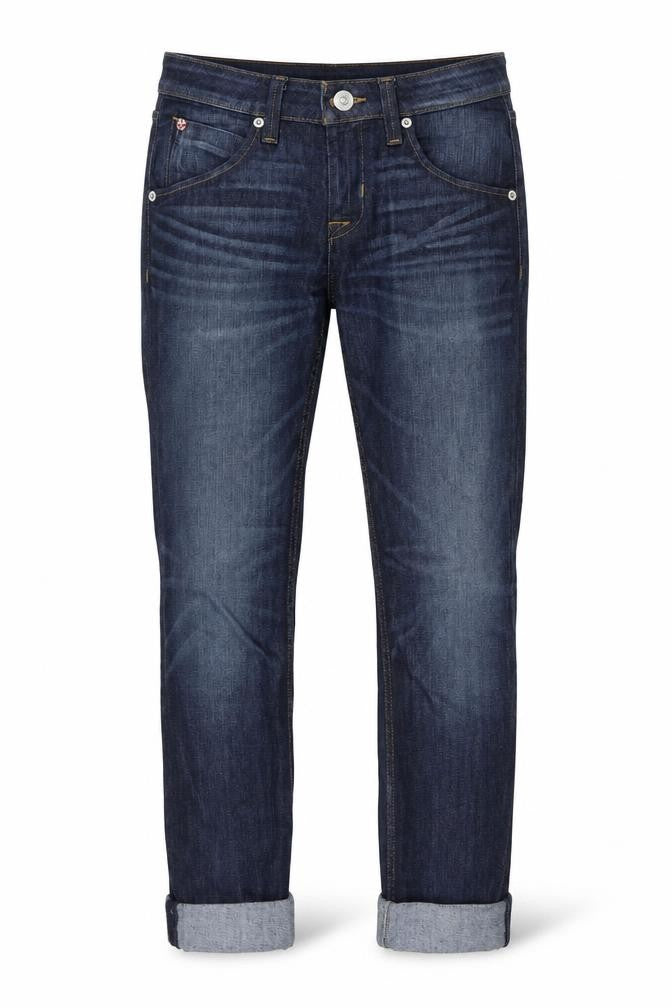 Hudson Mens Blue Cotton Straight Jeans Size 26 in L26 in Regular Button