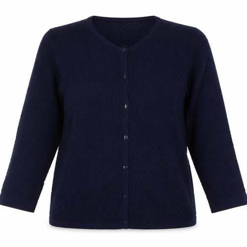 Savida Womens Blue V-Neck Viscose Cardigan Jumper Size S