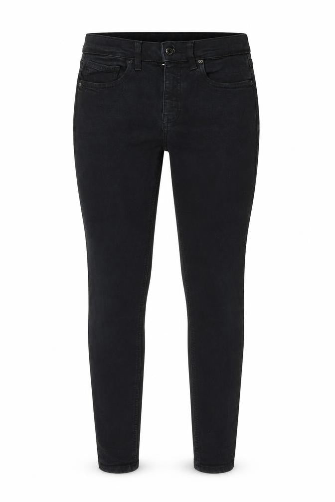 Topshop Womens Black Cotton Skinny Jeans Size 28 in L32 in Regular Zip