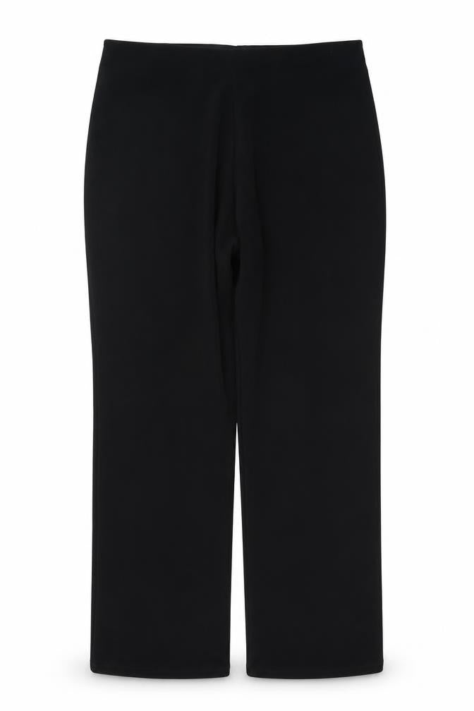 Preworn Womens Black Polyester Trousers Size 32 in L27 in Regular