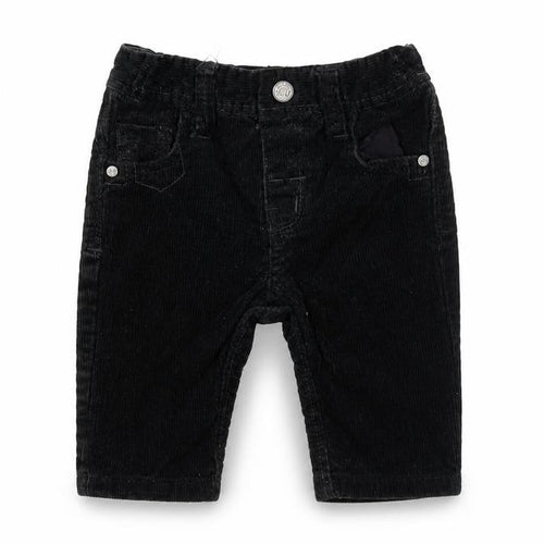 NEXT Baby Black Cotton Capri Trousers Size 3-6 Months Snap