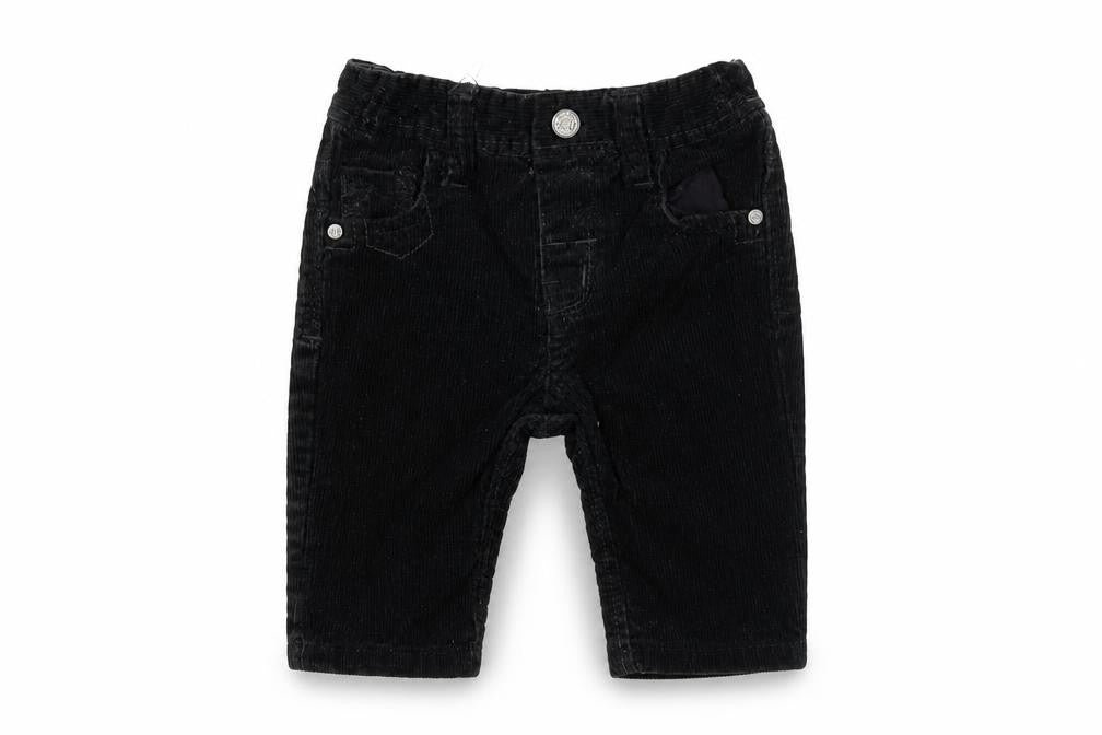 NEXT Baby Black Cotton Capri Trousers Size 3-6 Months Snap