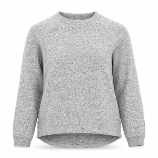 Front view of Primark women’s grey polyester pullover sweatshirt, size S, pullover