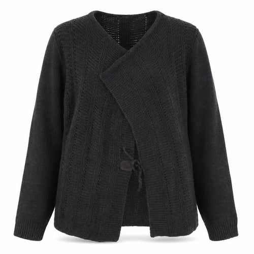 Per Una Womens Grey V-Neck Acrylic Cardigan Jumper Size M