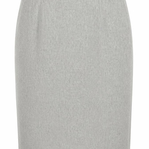 Preworn Womens Grey Polyester Straight & Pencil Skirt Size 34 in Zip