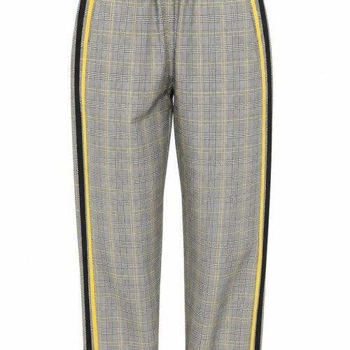 Bershka Womens Multicoloured Plaid Polyester Trousers Size XS L26 in Regular