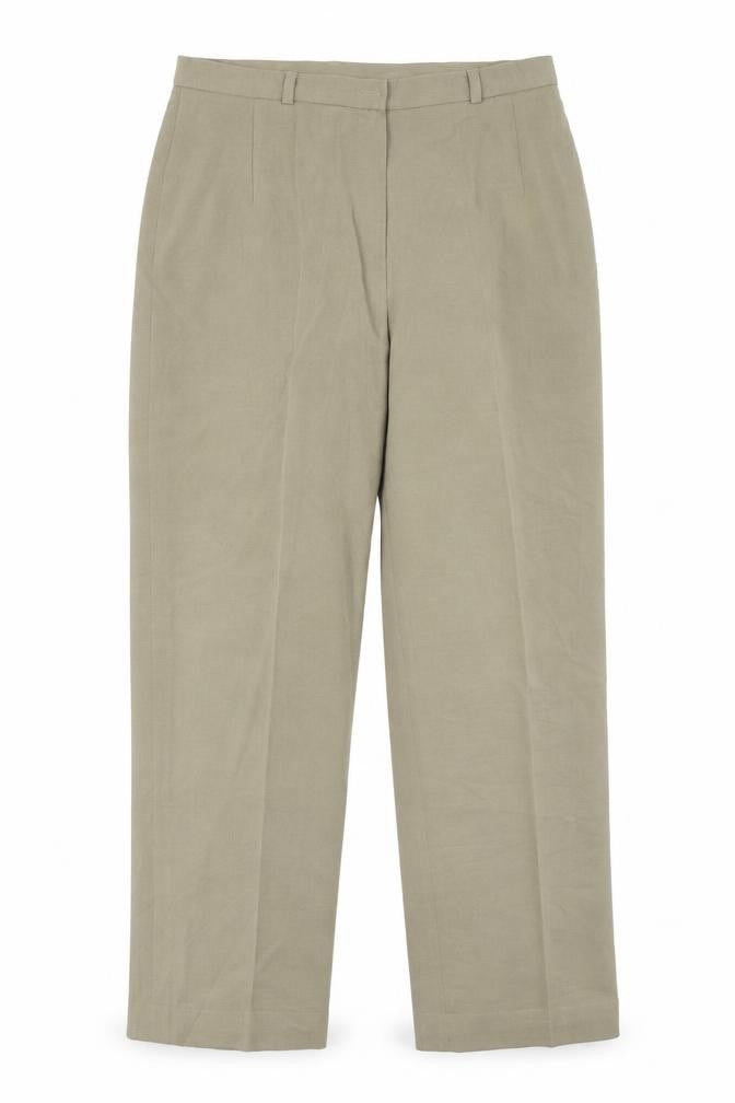 Country Casuals Womens Brown Polyester Trousers Size 14 L25 in Regular Zip