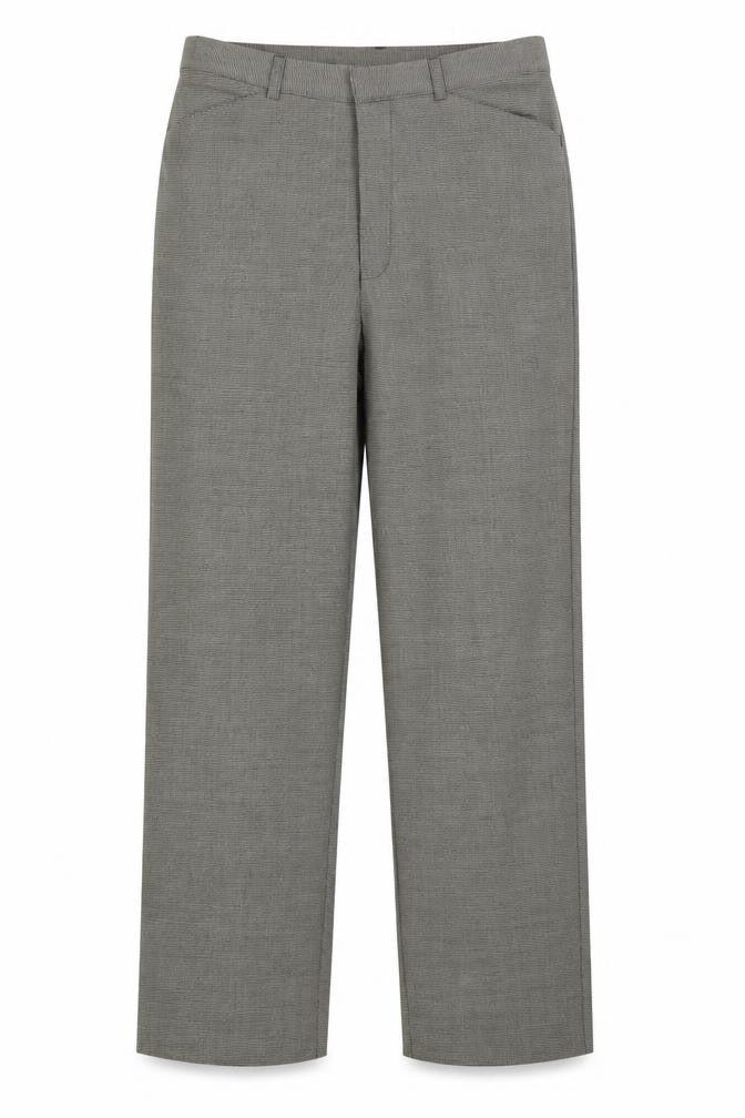 Preworn Womens Brown Plaid Polyester Trousers Size 34 in L29 in Regular Zip