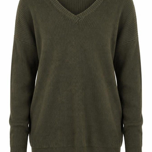 915 Generation Girls Green V-Neck Viscose Pullover Jumper Size 10-11 Years