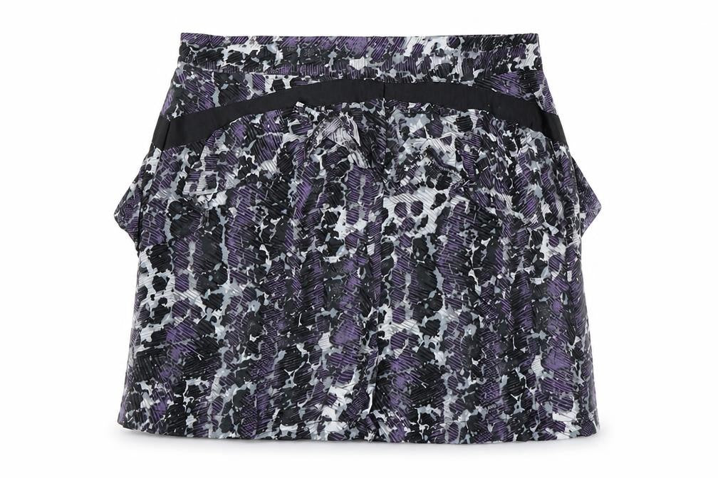 Atmosphere Womens Purple Viscose A-Line Skirt Size 10 Zip