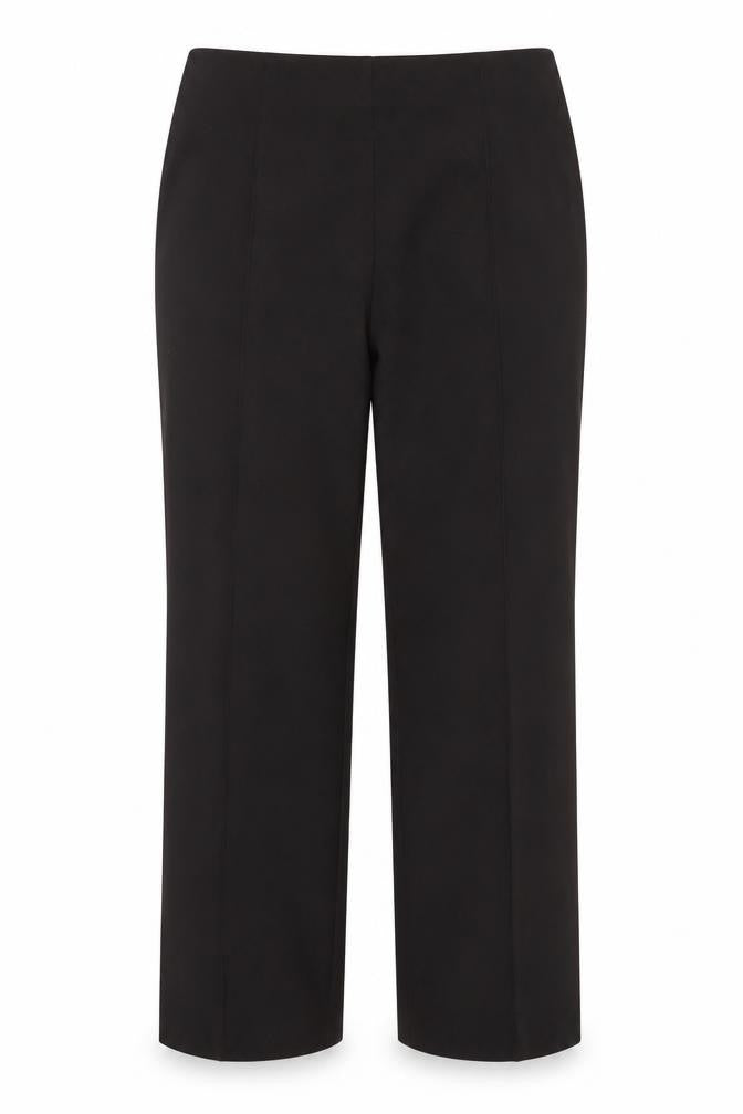 Front view of Autonomy women’s brown polyester trousers, size UK 12, 26-inch leg regular