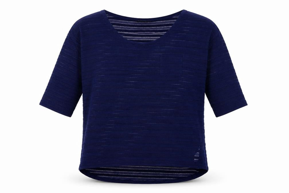 Dunnes Womens Blue Round Neck Polyester Pullover Jumper Size M