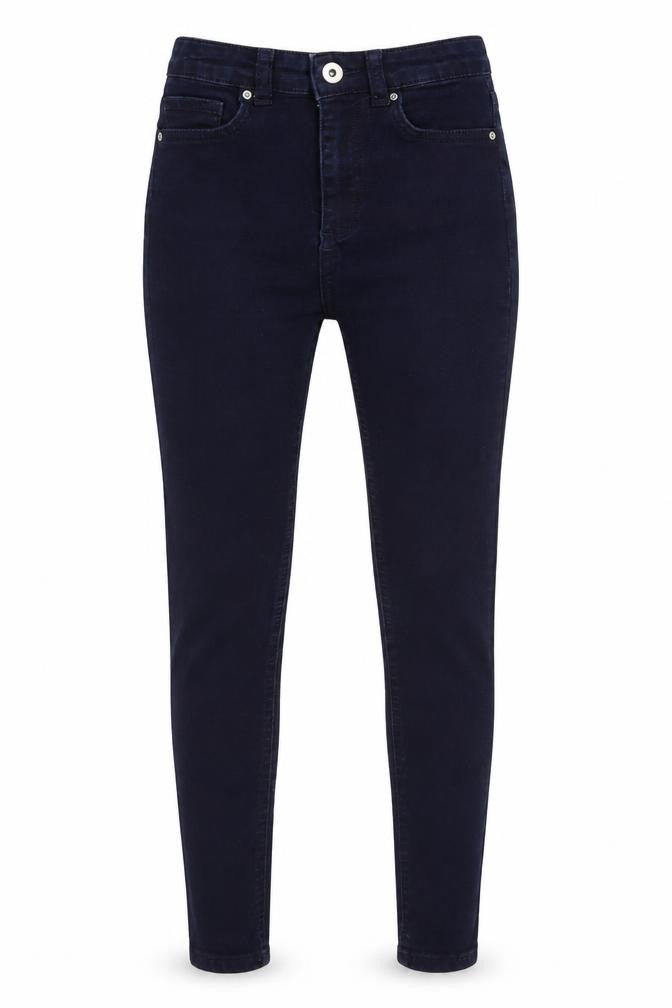 Savida Womens Blue Cotton Skinny Jeans Size 8 L27 in Regular Button