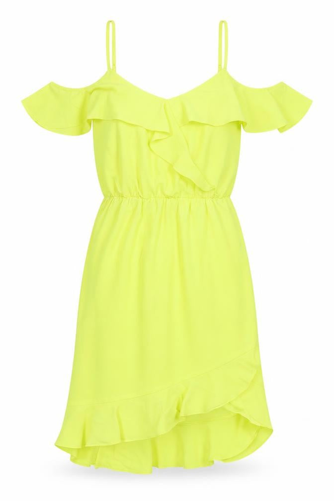 Front view of Oasis women’s green polyester a-line, size UK 8, v-neck pullover