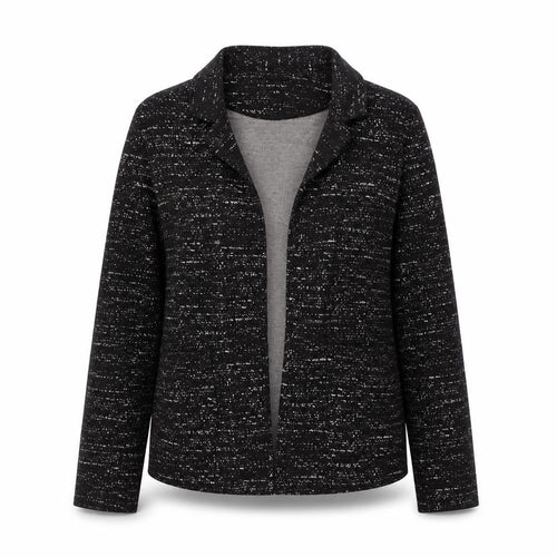 New Look Womens Black Collared Geometric Viscose Cardigan Jumper Size 12