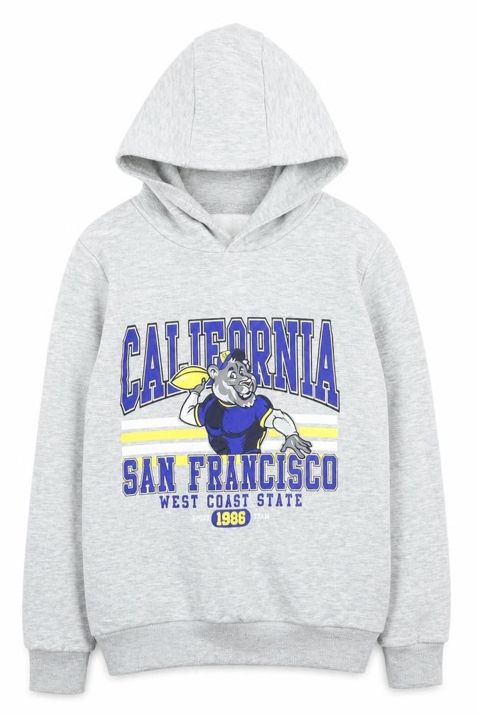 Dunnes Stores Boys Grey Cotton Pullover Hoodie Size 10-11 Years Pullover - California