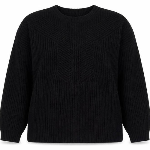 Dorothy Perkins Womens Black Round Neck Acrylic Pullover Jumper Size 14 - Tie Back Detail