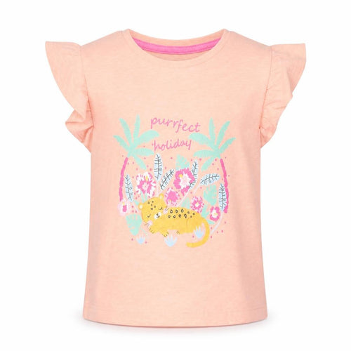 Matalan Girls Pink Cotton Basic T-Shirt Size 2-3 Years Crew Neck Pullover - Purrfect Holiday
