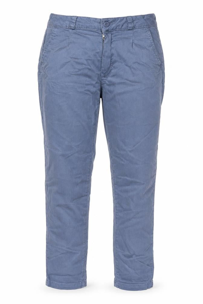Denim & Co. Womens Blue Cotton Straight Jeans Size 12 L27 in Regular Button