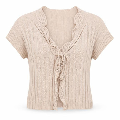 Savida Womens Pink V-Neck Acrylic Cardigan Jumper Size M