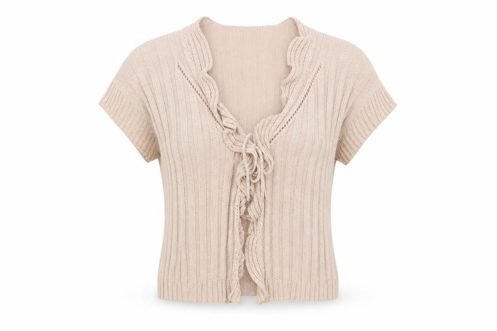 Savida Womens Pink V-Neck Acrylic Cardigan Jumper Size M