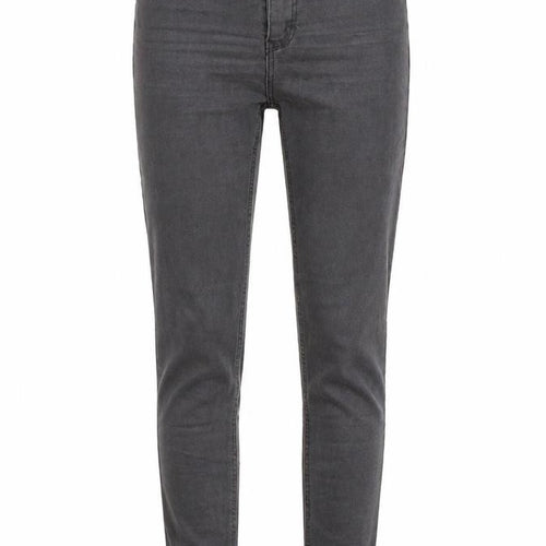 Pull&Bear Womens Grey Cotton Skinny Jeans Size 4 L29 in Regular Button