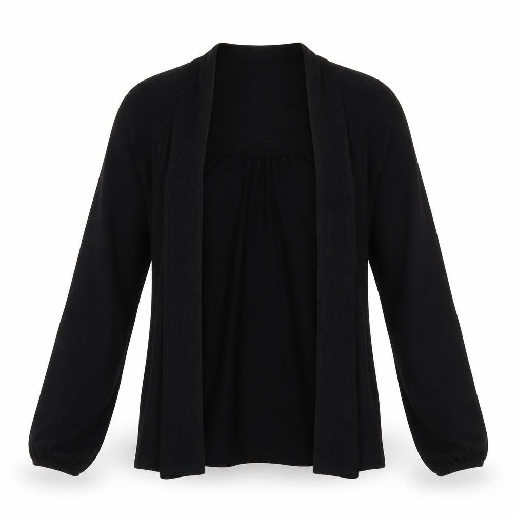 Wallis Womens Black V-Neck Viscose Cardigan Jumper Size S