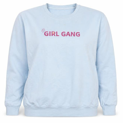 Preworn Womens Blue Cotton Pullover Sweatshirt Size XL Pullover - Girl Gang