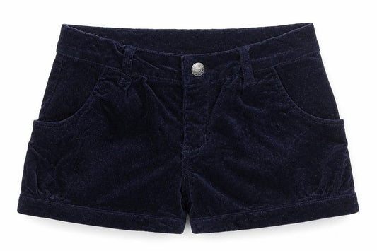name it Girls Blue Cotton Boyfriend Shorts Size 6 Years Regular Zip