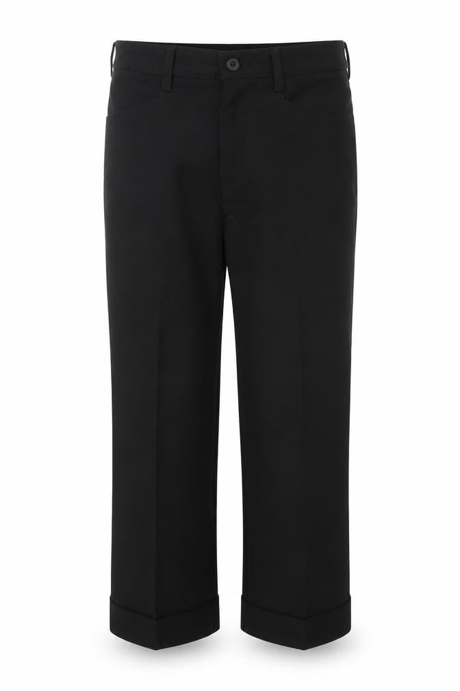 Debenhams Boys Black Polyester Capri Trousers Size 11 Years Regular Button - School Wear