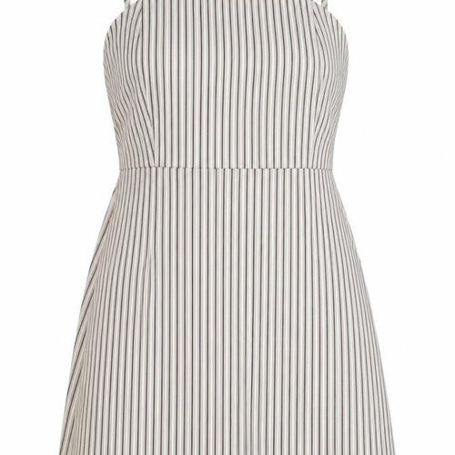 Pull&Bear Womens Grey Striped Polyester Camisole Tank Size L Off the Shoulder