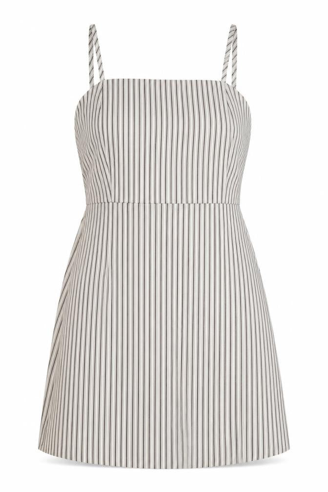 Pull&Bear Womens Grey Striped Polyester Camisole Tank Size L Off the Shoulder