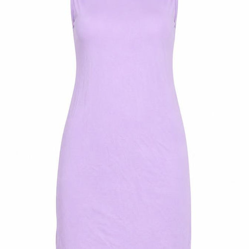I SAW IT FIRST Womens Pink Viscose Tank Dress Size 6 Round Neck Pullover