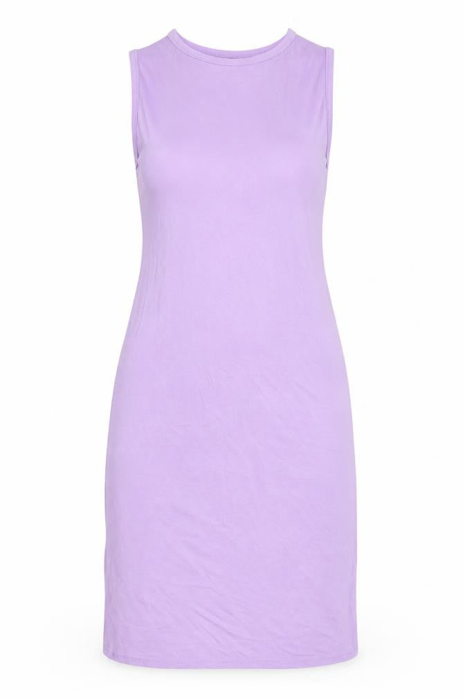 I SAW IT FIRST Womens Pink Viscose Tank Dress Size 6 Round Neck Pullover