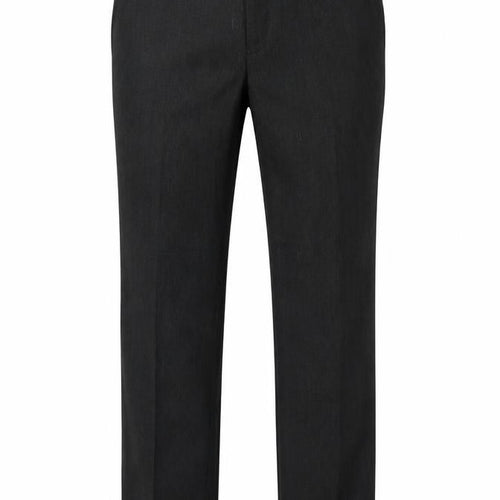The Saville Row Mens Grey Polyester Trousers Size 34 in L27 in Regular Zip