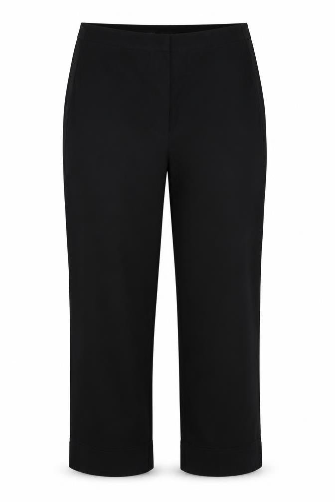 Dunnes Stores Womens Black Viscose Trousers Size S L21 in Regular